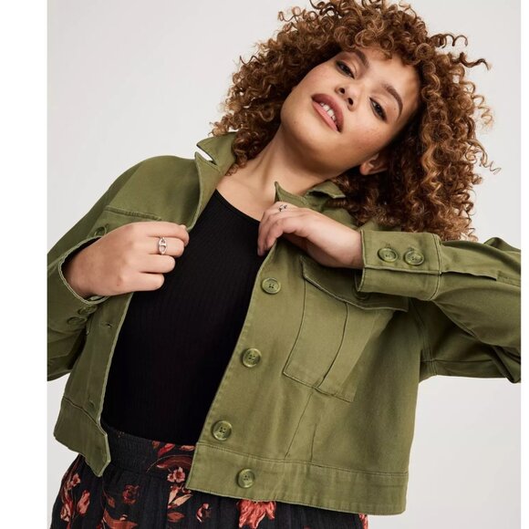 Torrid Twill Safari Jacket Size 2 - Picture 4 of 12